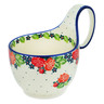 Polish Pottery Bowl with Loop Handle 16 oz Spring&#039;s Arrival