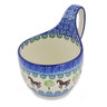 Polish Pottery Bowl with Loop-Handle 16 oz Stallion Trot