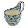 Polish Pottery Bowl with Loop-Handle 16 oz Summer Wind