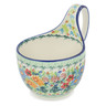 Polish Pottery Bowl with Loop-Handle 16 oz UNIKAT