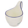 Polish Pottery Bowl with Loop-Handle 16 oz Wildflower Power