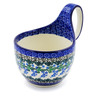 Polish Pottery Bowl with Loop-Handle 16 oz Wisteria