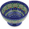 Polish Pottery Bowl with Pedestal 5&quot; Life&#039;s A Hoot