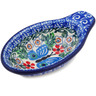 Polish Pottery Bowl with Spout 4&quot; Blue Butterfly Brigade UNIKAT