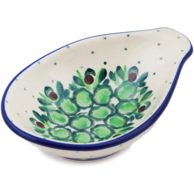 Polish Pottery Bowl with Spout 4&quot; Cobblestone Path UNIKAT