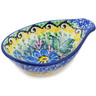 Polish Pottery Bowl with Spout 4&quot; Summer Garden UNIKAT