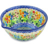 Polish Pottery Bowl with Spout 6&quot; Colors Of The Wind UNIKAT