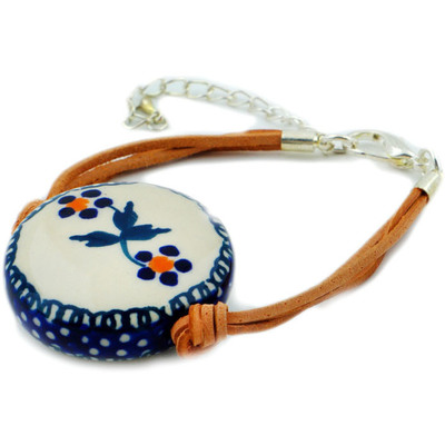 Polish Pottery Bracelet 11&quot; Happy Day