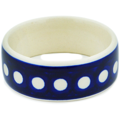 Polish Pottery Bracelet 3&quot; Polka Dot