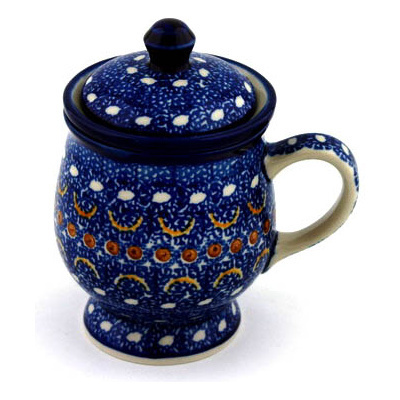 Polish Pottery Brewing Mug 10 oz Blue Horizons