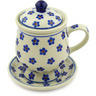 Polish Pottery Brewing Mug 10 oz Daisy Dots