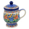 Polish Pottery Brewing Mug 10 oz Golden Daisies UNIKAT