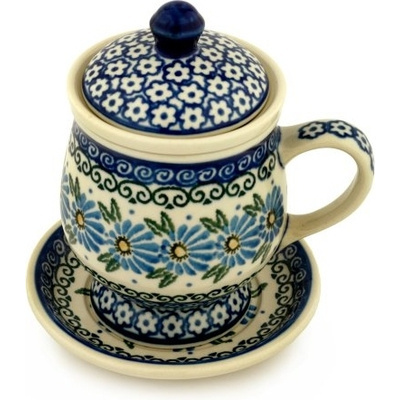 Polish Pottery Brewing Mug 10 oz Marigold Morning