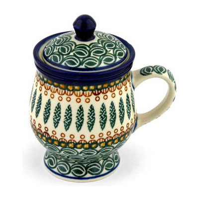 Polish Pottery Brewing Mug 10 oz Tuscan Countryside