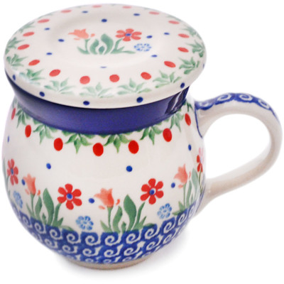 Polish Pottery Brewing Mug 11 oz Babcia&#039;s Garden