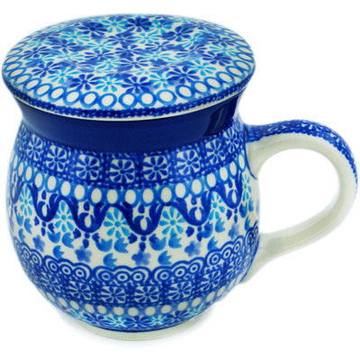 Polish Pottery Brewing Mug 11 oz Wonder Sky