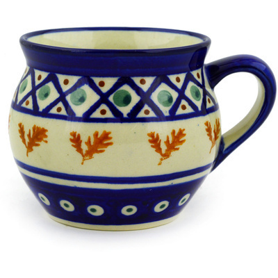 Polish Pottery Bubble Mug 10 oz Autumn Wheat