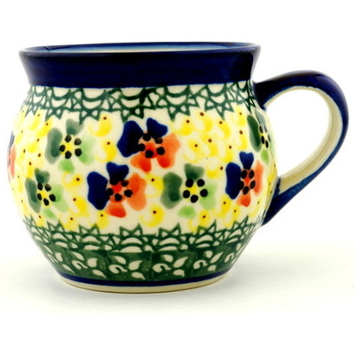 Polish Pottery Bubble Mug 10 oz Fantasia UNIKAT