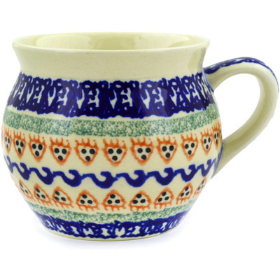 Polish Pottery Bubble Mug 10 oz Obsession