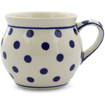 Polish Pottery Bubble Mug 10 oz Polka Dot