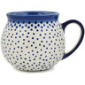 Polish Pottery Bubble Mug 11 oz Rain Of Dots UNIKAT