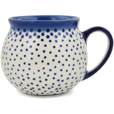 Polish Pottery Bubble Mug 11 oz Rain Of Dots UNIKAT