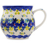 Polish Pottery Bubble Mug 12 oz Cornflower Meadow