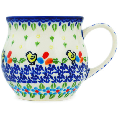 Polish Pottery Bubble Mug 12 oz Cuteness Hatches