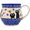 Polish Pottery Bubble Mug 12 oz Daydreaming Kittens