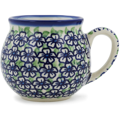 Polish Pottery Bubble Mug 12 oz Fields Of Glory