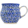 Polish Pottery Bubble Mug 12 oz Fields Of Glory