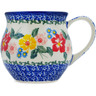 Polish Pottery Bubble Mug 12 oz Hibiscus Haven