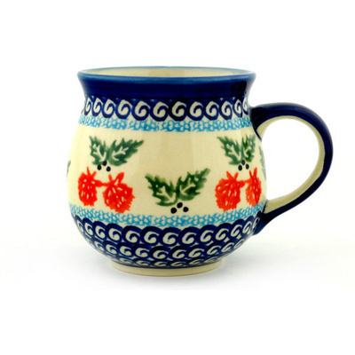 Polish Pottery Bubble Mug 12 oz UNIKAT