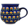 Polish Pottery Bubble Mug 12 oz Waterlily