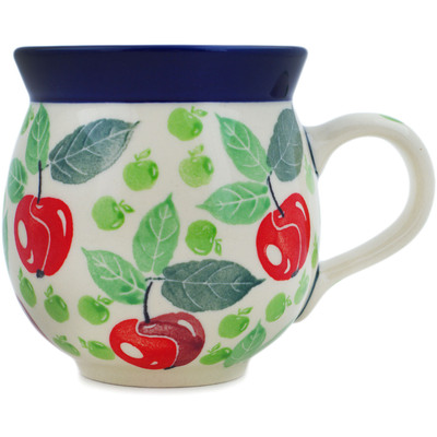 Polish Pottery Bubble Mug 12oz Apple Picking