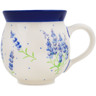 Polish Pottery Bubble Mug 12oz Beautiful Bluebonnets