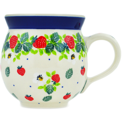 Polish Pottery Bubble Mug 12oz Berry Burst