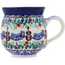 Polish Pottery Bubble Mug 12oz Blooming Symphony UNIKAT