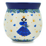 Polish Pottery Bubble Mug 12oz Blue Castle Princess