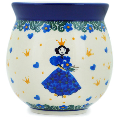Polish Pottery Bubble Mug 12oz Blue Castle Princess
