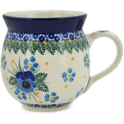 Polish Pottery Bubble Mug 12oz Blue Dreams