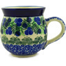 Polish Pottery Bubble Mug 12oz Blueberry Fields Forever
