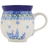 Polish Pottery Bubble Mug 12oz Bluebonnet Cluster