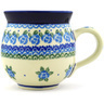 Polish Pottery Bubble Mug 12oz Bluebuds