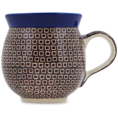 Polish Pottery Bubble Mug 12oz Brick By Brick UNIKAT