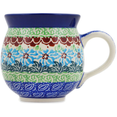 Polish Pottery Bubble Mug 12oz Bright Spring UNIKAT