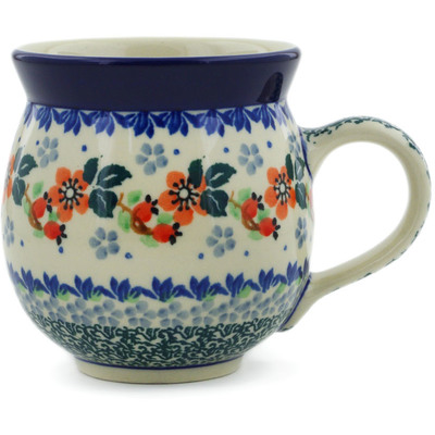 Polish Pottery Bubble Mug 12oz Budding Blossom