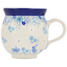 Polish Pottery Bubble Mug 12oz Bunny Buddies