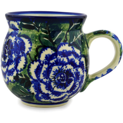 Polish Pottery Bubble Mug 12oz Butterblue UNIKAT