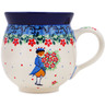 Polish Pottery Bubble Mug 12oz Charming Prince UNIKAT